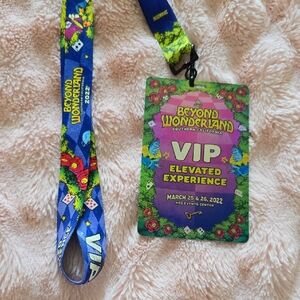 Beyond Wonderland 2022 VIP Lanyard and Badge